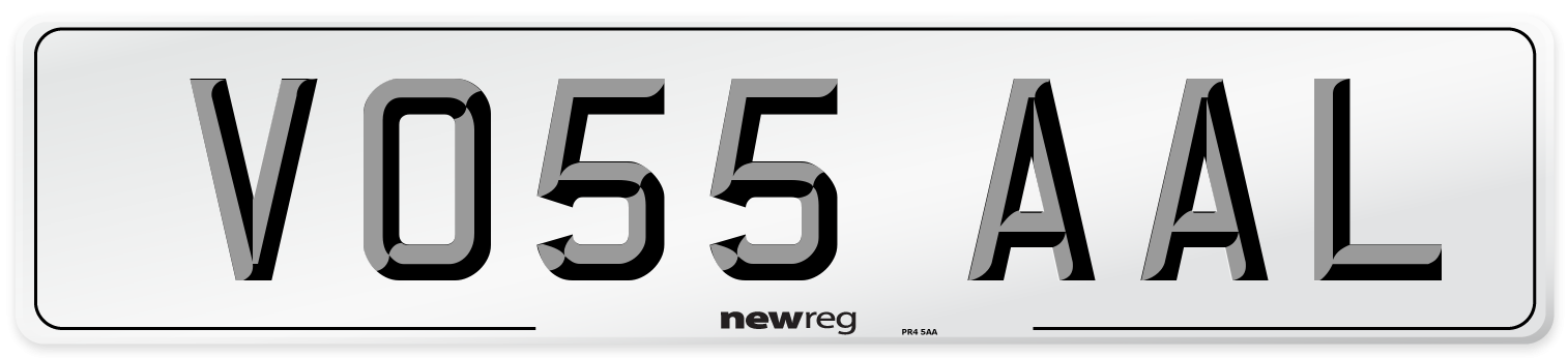 VO55 AAL Number Plate from New Reg